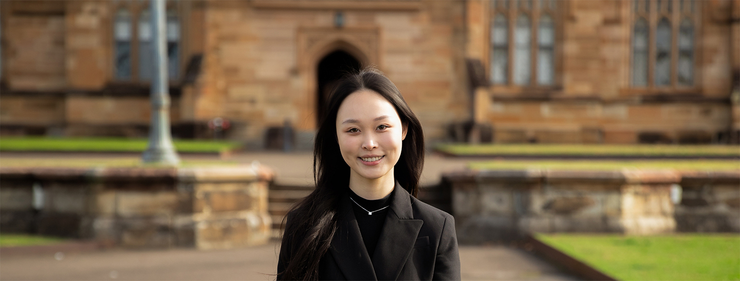 Female student on campus sydney